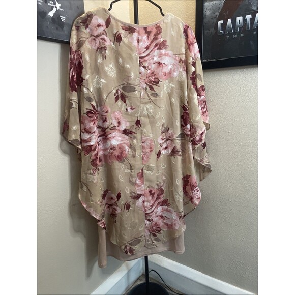 Glamour Size 6 Floral Midi Dress Formal Event Wedding - Picture 5 of 7